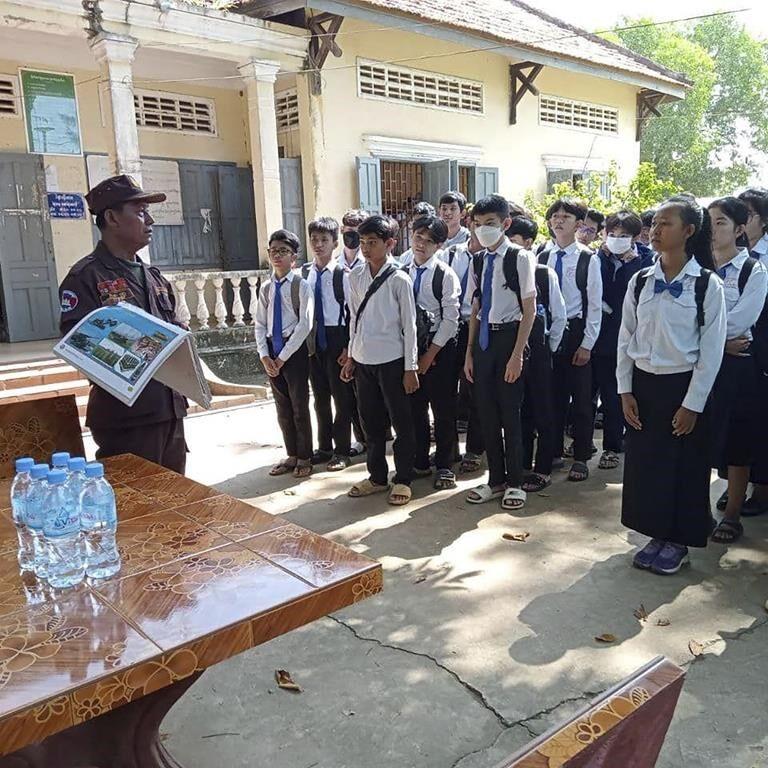 Thousands of pieces of unexploded ordnance found buried in ground at Cambodian school